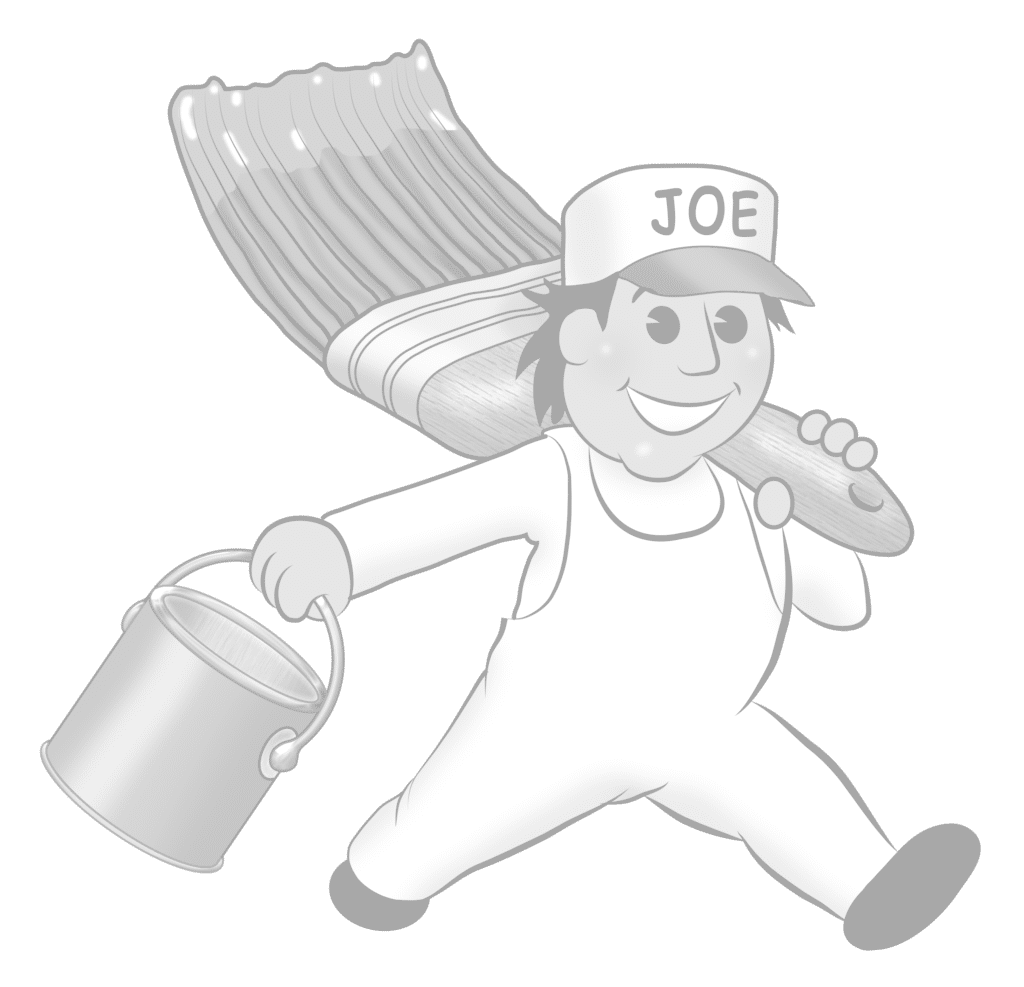 Joe C Painting Company Mascot Watermark